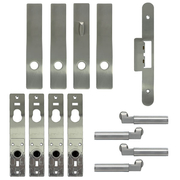 FSB 1102 Satin Non Keyed AP PA Set FSB AP PA Hinged Hardware Satin Non-Keyed